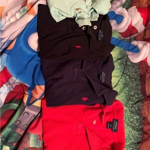 Ralph Lauren Kids Polo Shirt - Red, Black, Mint